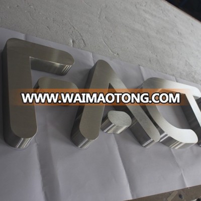 Decoration and advertising sign 3d brass fabricate alphabet letters