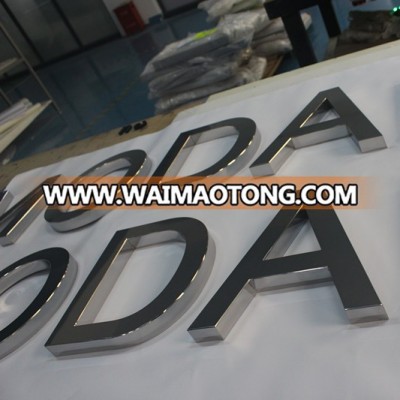 customized 3D metal channel letter for advertising sign