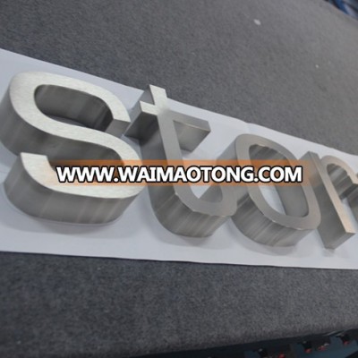 hollow out metal letter 3D sign front channel letter signage